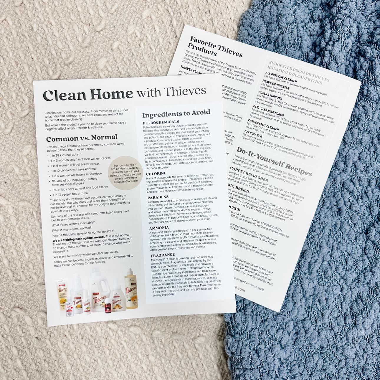 Clean Home with Thieves Sheets